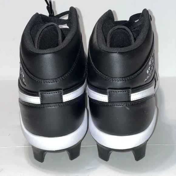 Air Jordan 1 Retro MCS Baseball Cleats Black Molded MEN'S 10 AV5354-001 NEW - Picture 13 of 15